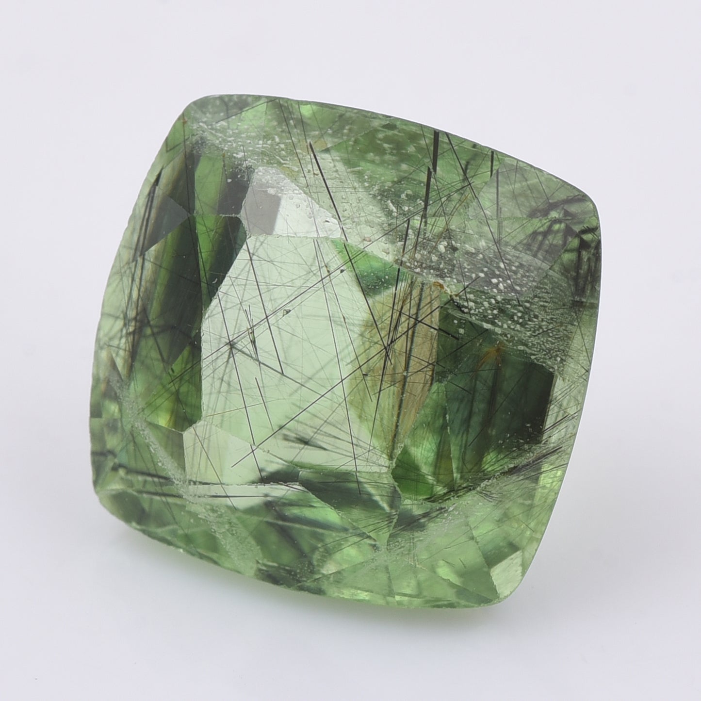 9.28 Natural Peridot Cushion Mixed Cut Gemstone
