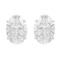 4.12 Carats Lab Grown Diamond 14K Gold Earrings