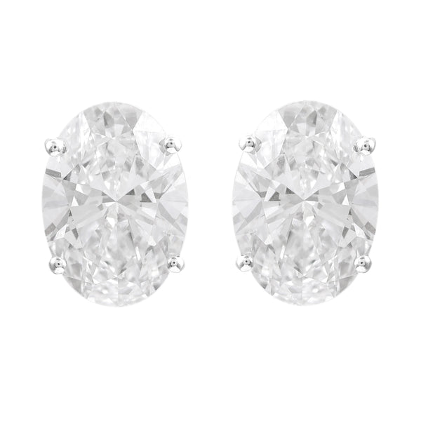 4.12 Carats Lab Grown Diamond 14K Gold Earrings