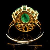 2.53 Ct Oval Emerald 14K Gold Ring