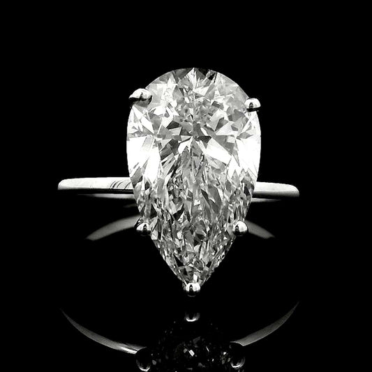 4.36 Carats Lab Grown Diamond 14K Gold Ring