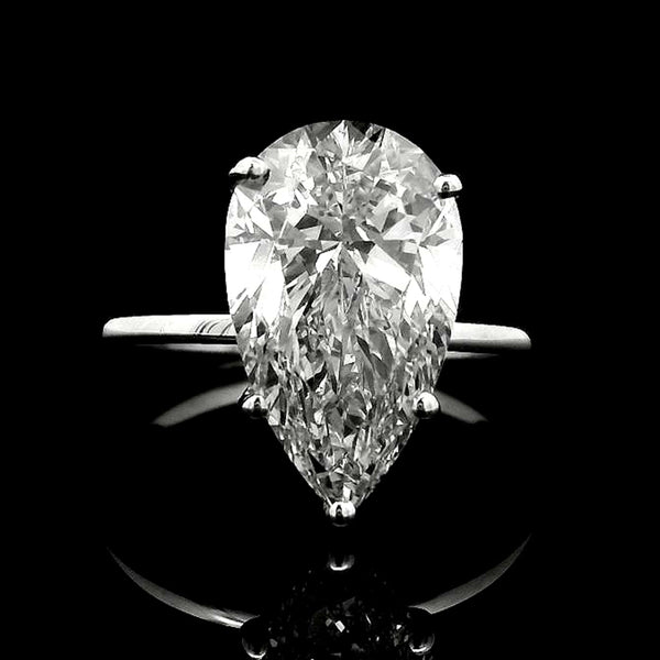 4.36 Carats Lab Grown Diamond 14K Gold Ring