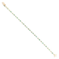 4.90 Ct Emerald 14K Gold Bracelet