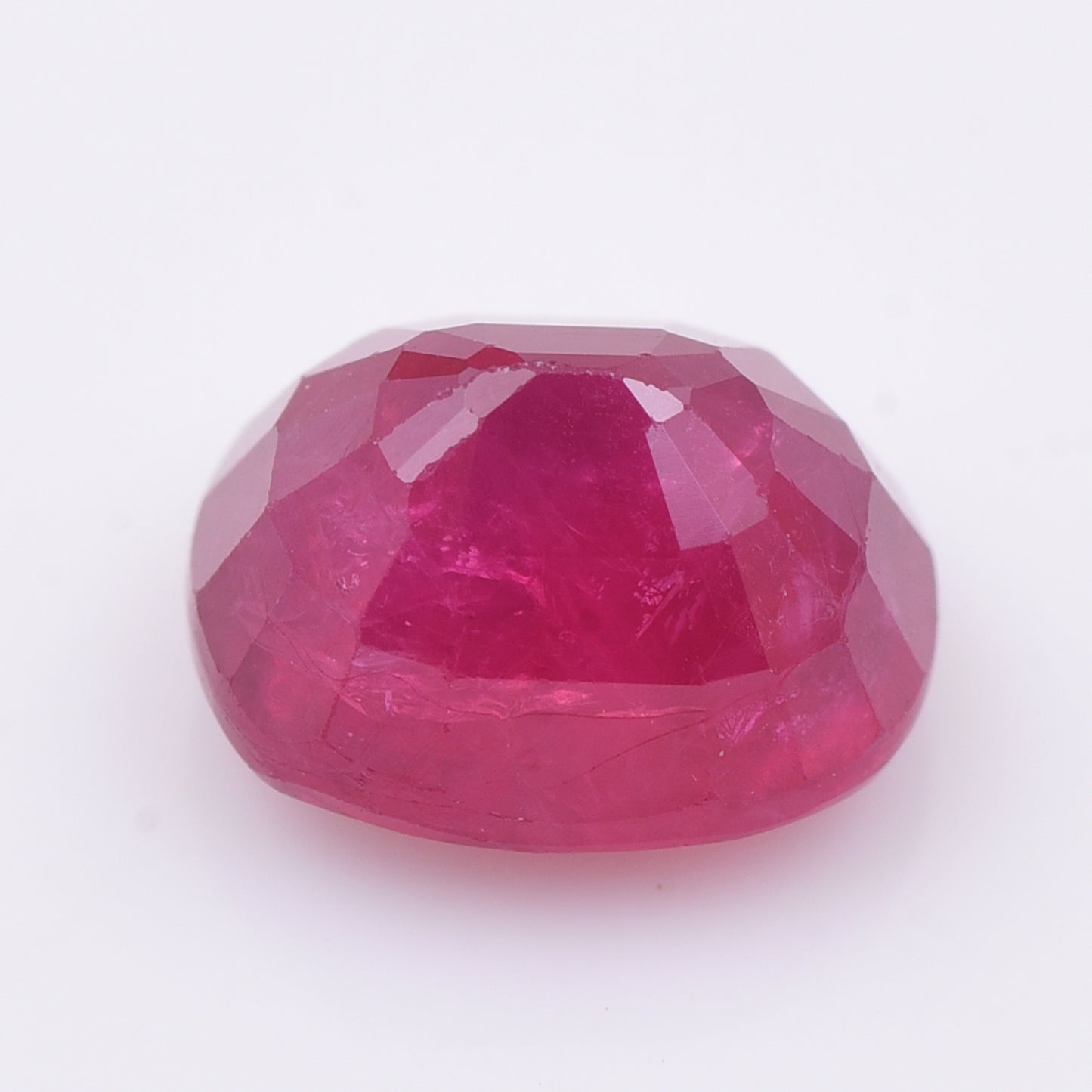 2.16 Natural Corundum Ruby Rectangular Cushion Mixed Cut Gemstone