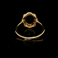 1.67 Ct Oval Mixed Cut Lab Grown Sapphire 14K Gold Ring