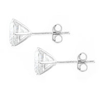 3.04 Carats Lab Grown Diamond 14K Gold Earrings