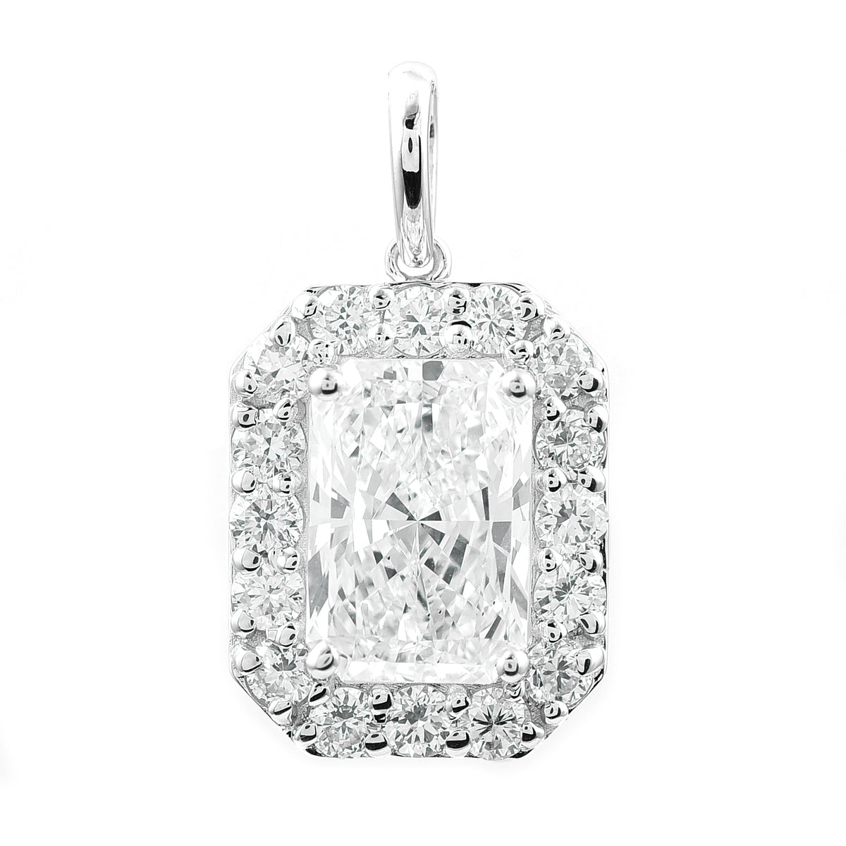 2.48 Carats Lab Grown Diamond 14K Gold Pendant