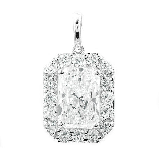 2.48 Carats Lab Grown Diamond 14K Gold Pendant