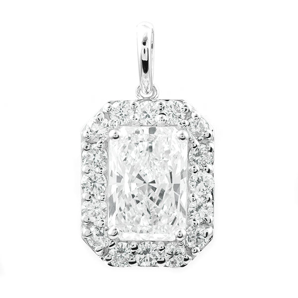 2.48 Carats Lab Grown Diamond 14K Gold Pendant