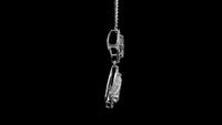 3.22 Carats Lab Grown Diamond 14K Gold Pendant