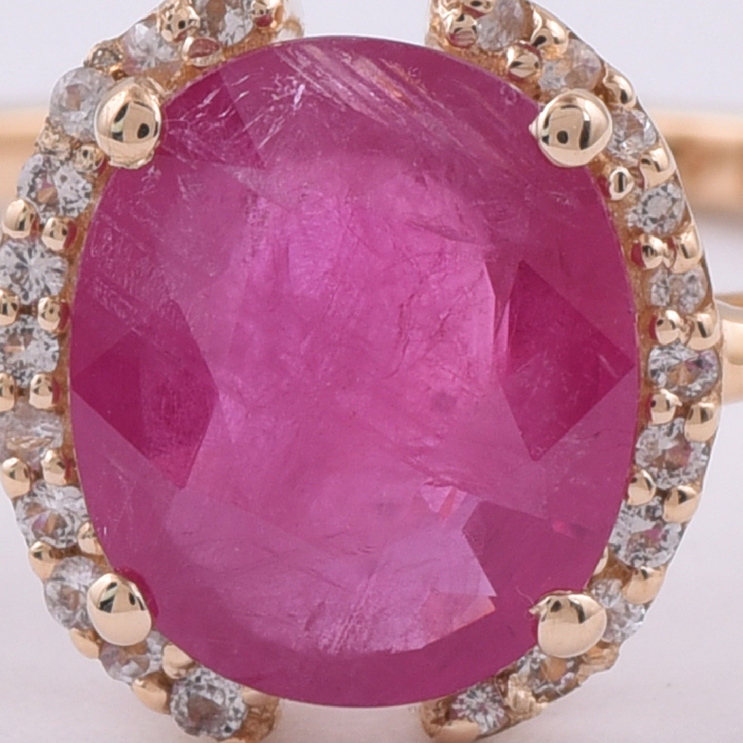 1.92 Ct Oval Natural Ruby 14K Gold Ring