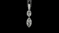 3.09 Carats Lab Grown Diamond 14K Gold Pendant