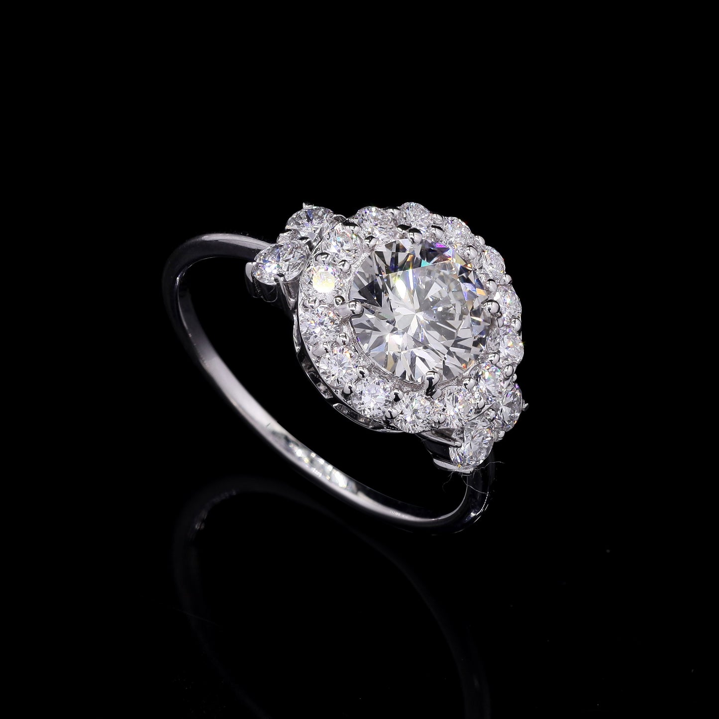 2.09 Carats Lab Grown Diamond 14K Gold Ring