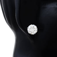 5.72 Carats Lab Grown Diamond 14K Gold Earrings
