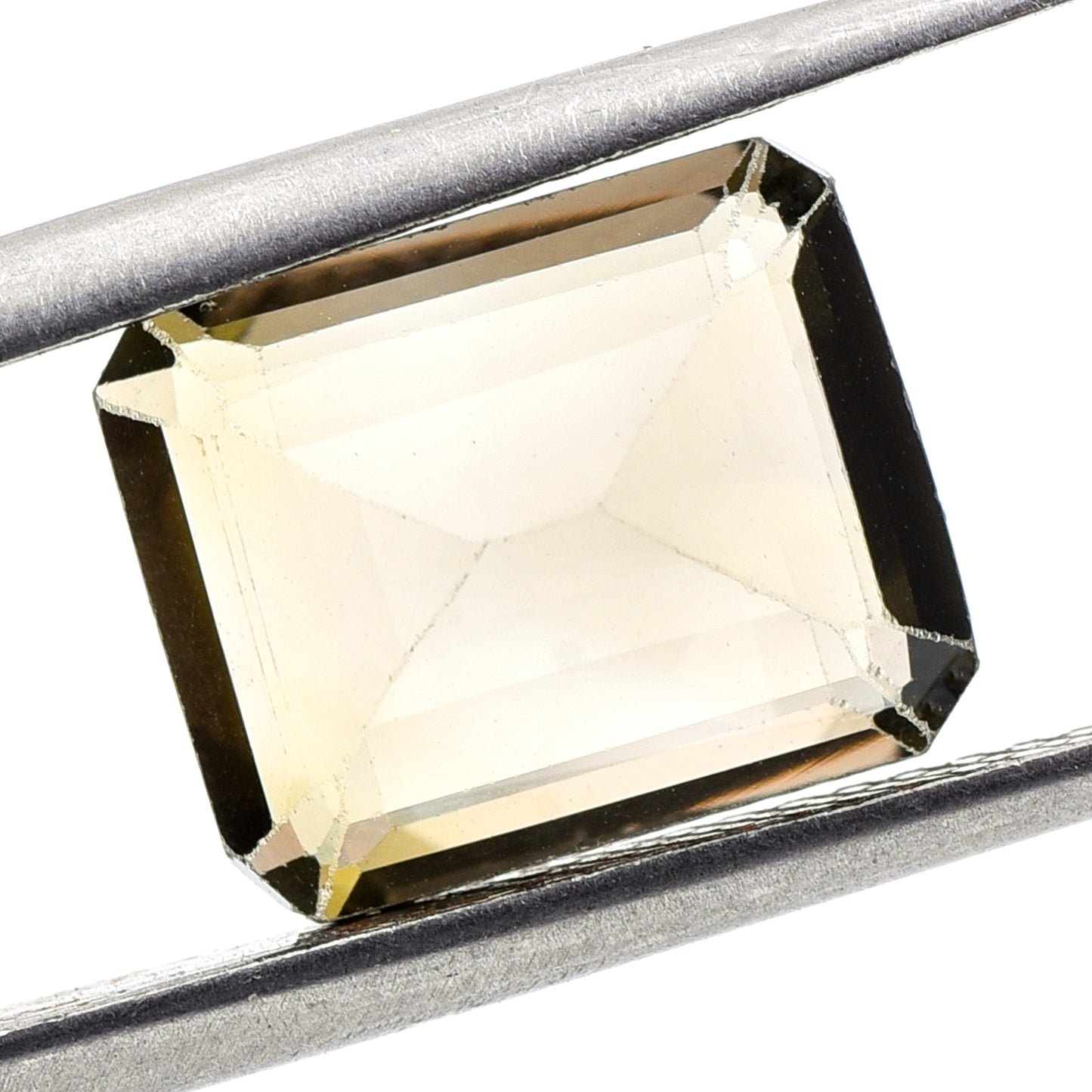 4.13 Natural Tourmaline Verdelite Emerald Cut Gemstone