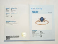 1.51 Ct Oval Natural Sapphire 14K Gold Ring