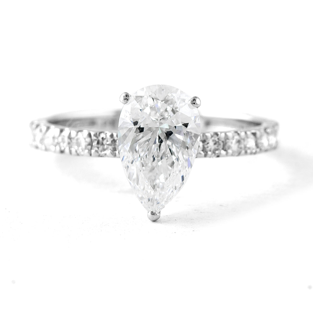 2.00 Carats Lab Grown Diamond 950 Platinum Ring