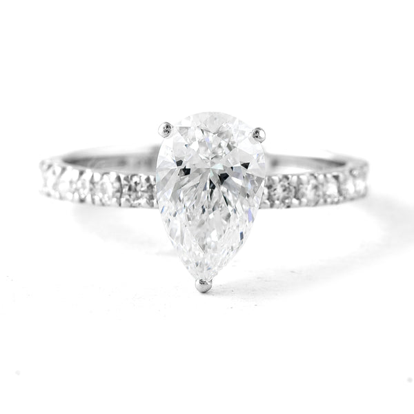 2.00 Carats Lab Grown Diamond 950 Platinum Ring