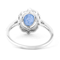 1.75 Ct Oval Mixed Cut Natural Sapphire 950 Platinum Ring