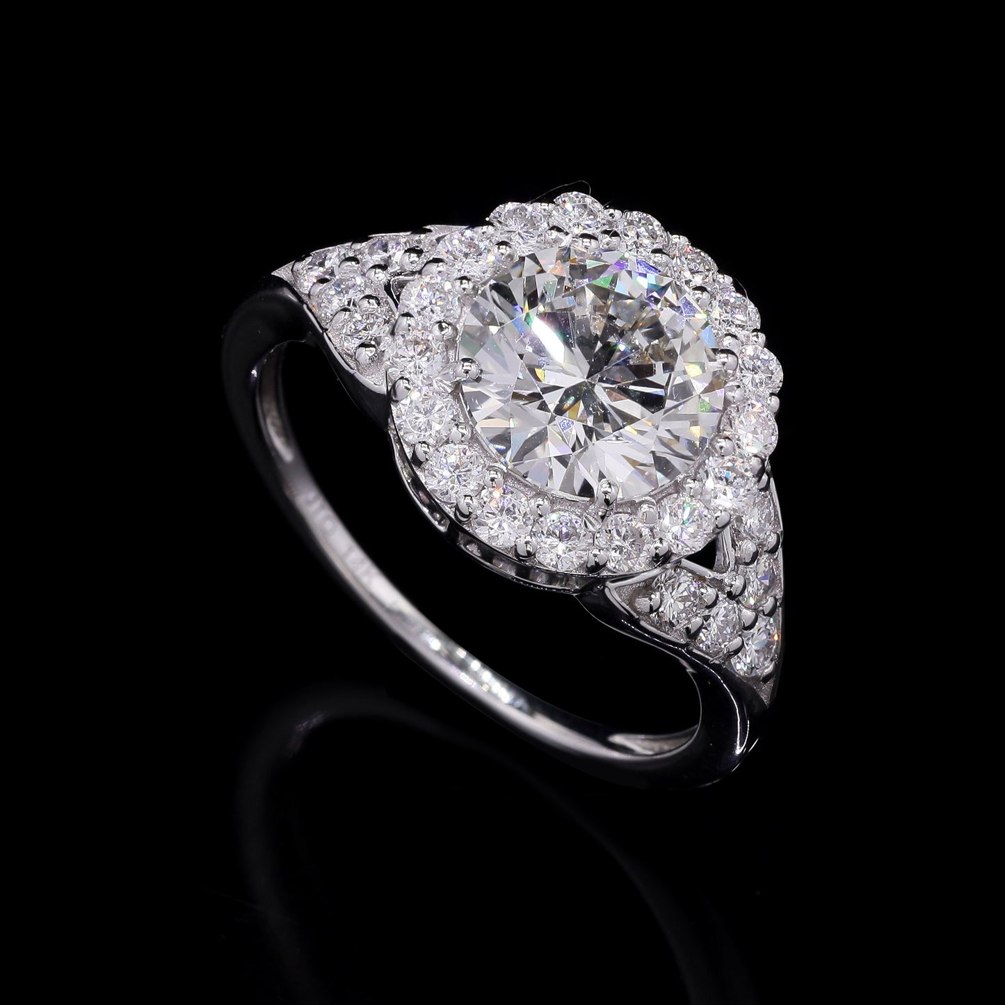 2.65 Carats Lab Grown Diamond 14K Gold Ring