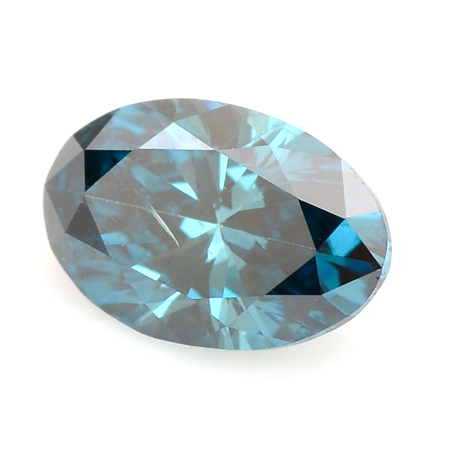 0.28 Blue Diamond Oval Loose Diamond