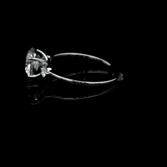 1.80 Ct Round Lab Grown Diamond 14K Gold Ring