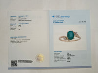 1.53 Ct Oval Natural Emerald 14K Gold Ring