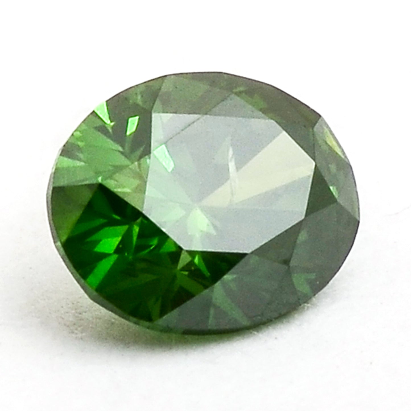 0.36 Green Diamond Oval Loose Diamond