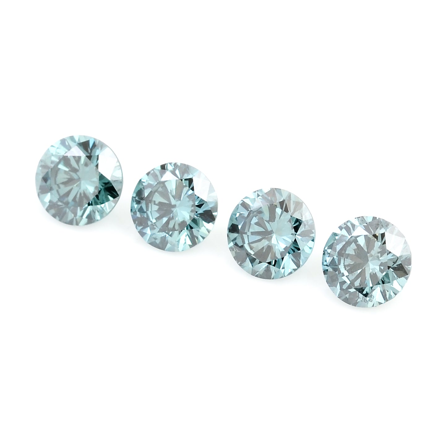 0.65 Blue Diamond Round Loose Gemstone
