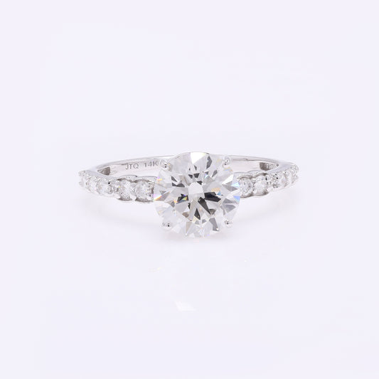 2.37 Carats Lab Grown Diamond 14K Gold Ring