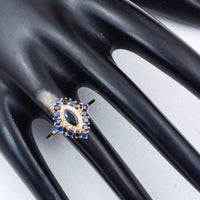 1.42 Ct Marquise Sapphire 14K Gold Ring