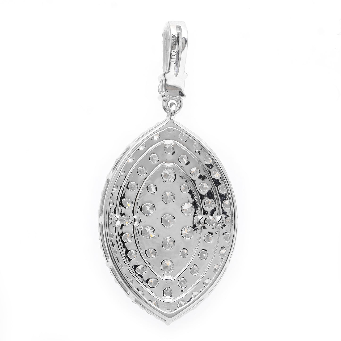 1.96 Carats Lab Grown Diamond 14K Gold Pendant