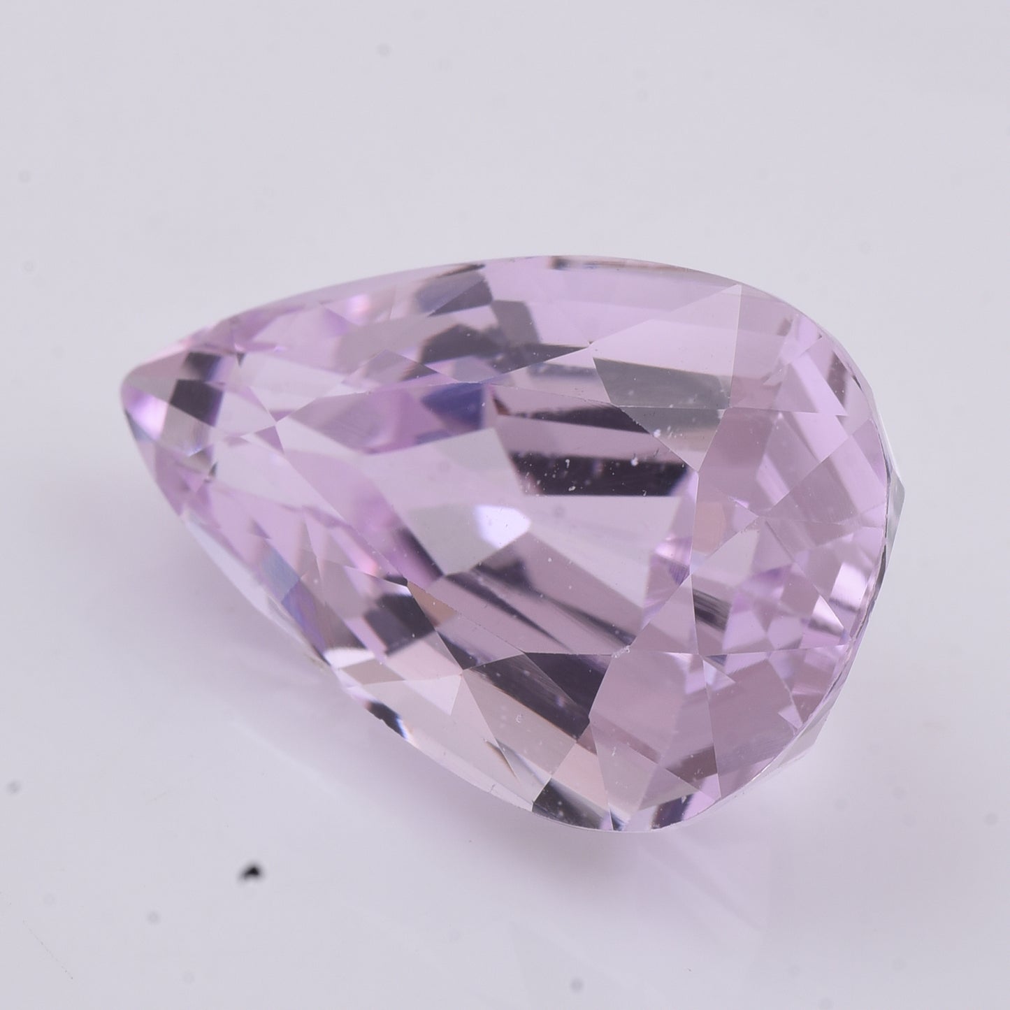 26.22 Natural Spodumene Kunzite Pear Mixed Cut Gemstone