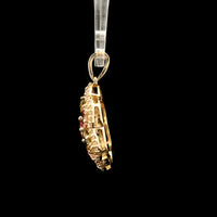 2.53 Ct Round Tourmaline 14K Gold Pendant
