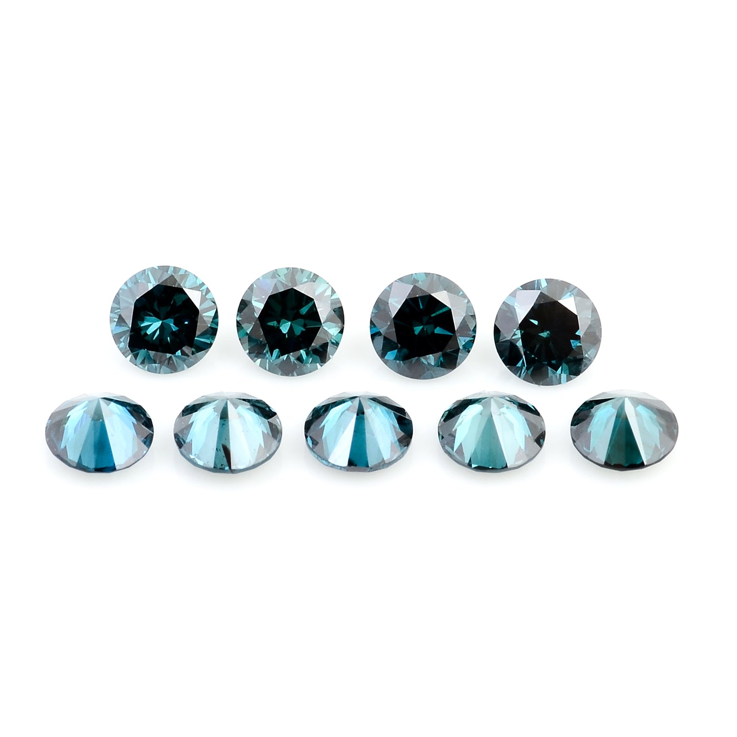 0.73 Blue Diamond Round Loose Gemstone