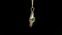 2.05 Ct Oval Tourmaline 14K Gold Pendant