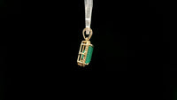 2.60 Ct Octagon Natural Emerald 14K Gold Pendant