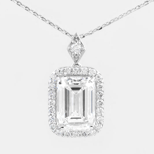 2.94 Carats Lab Grown Diamond 14K Gold Pendant