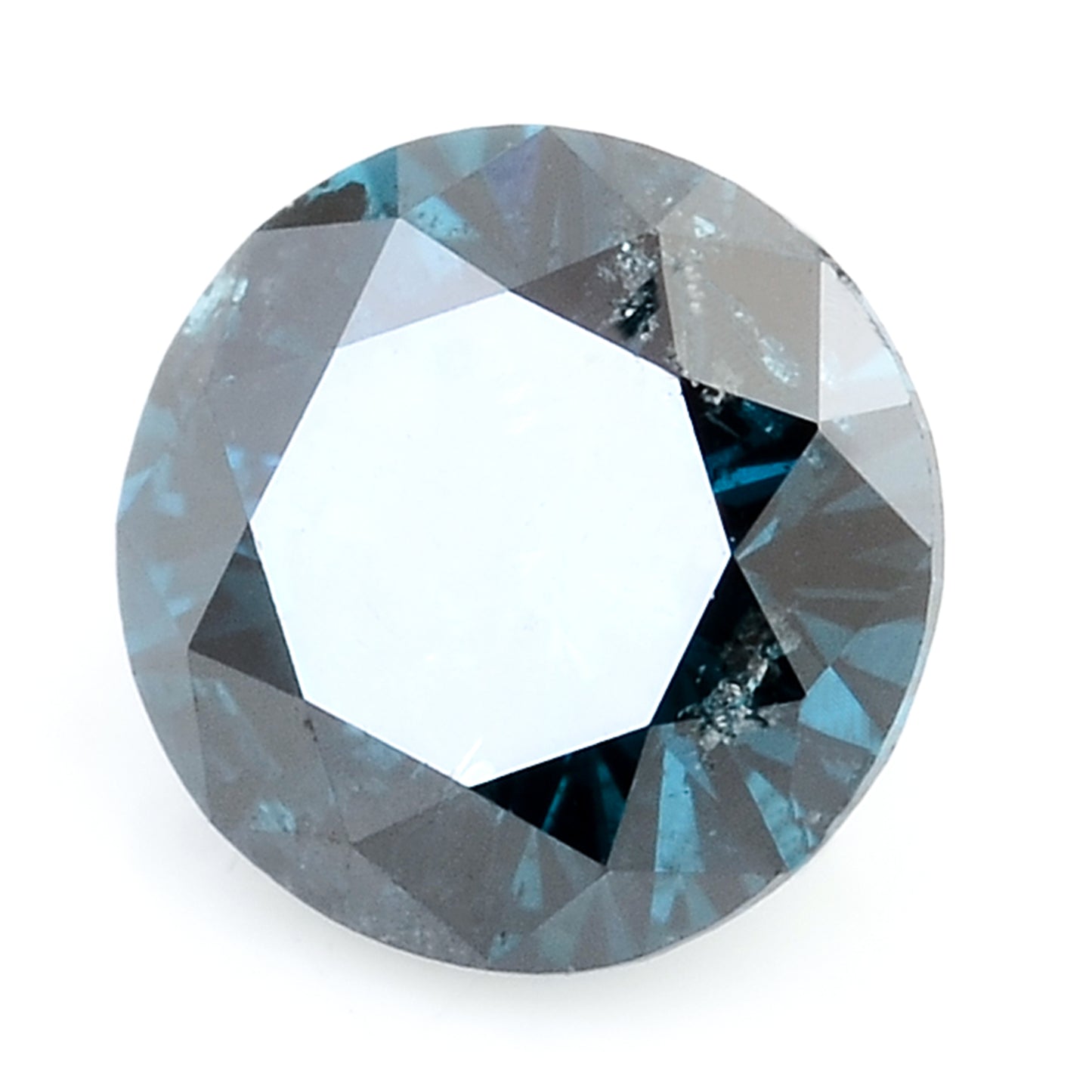 0.30 Blue Diamond Round Loose Gemstone