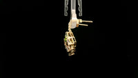3.13 Ct Square Tourmaline 14K Gold Earrings