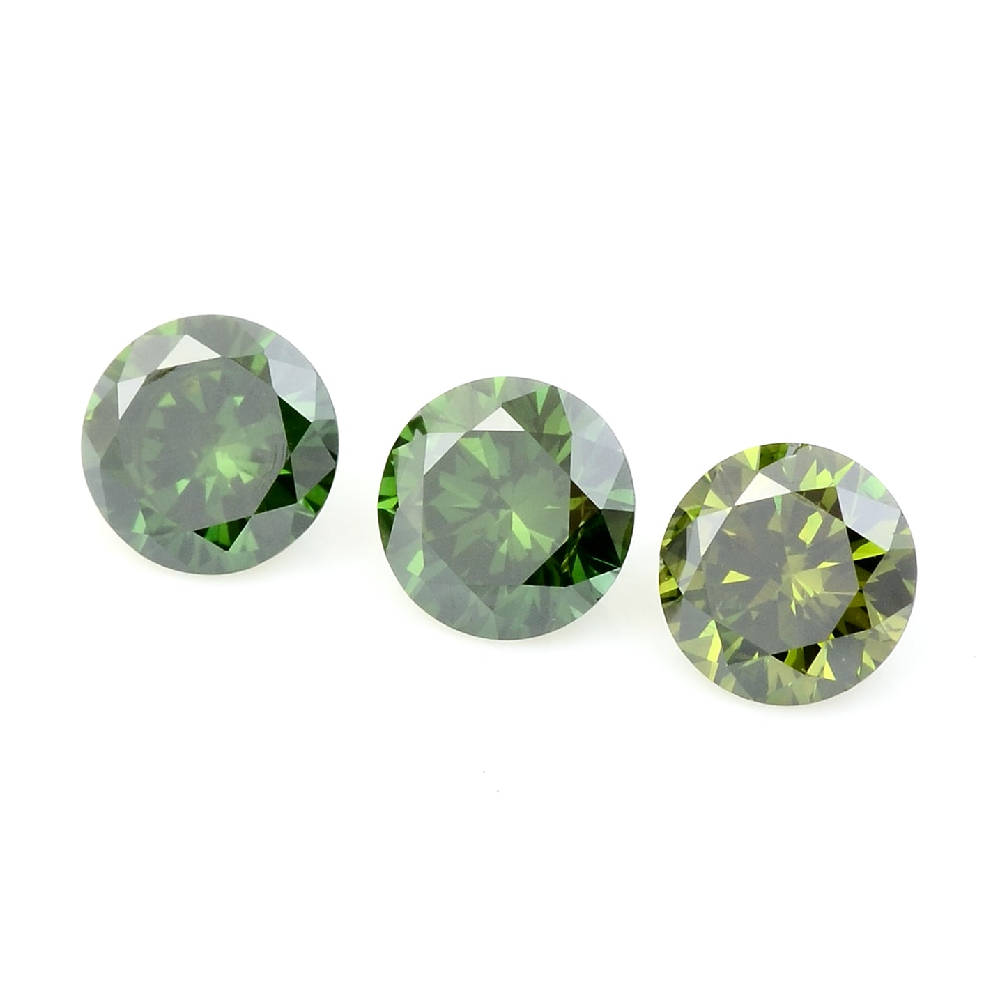 0.60 Green Diamond Round Loose Gemstone