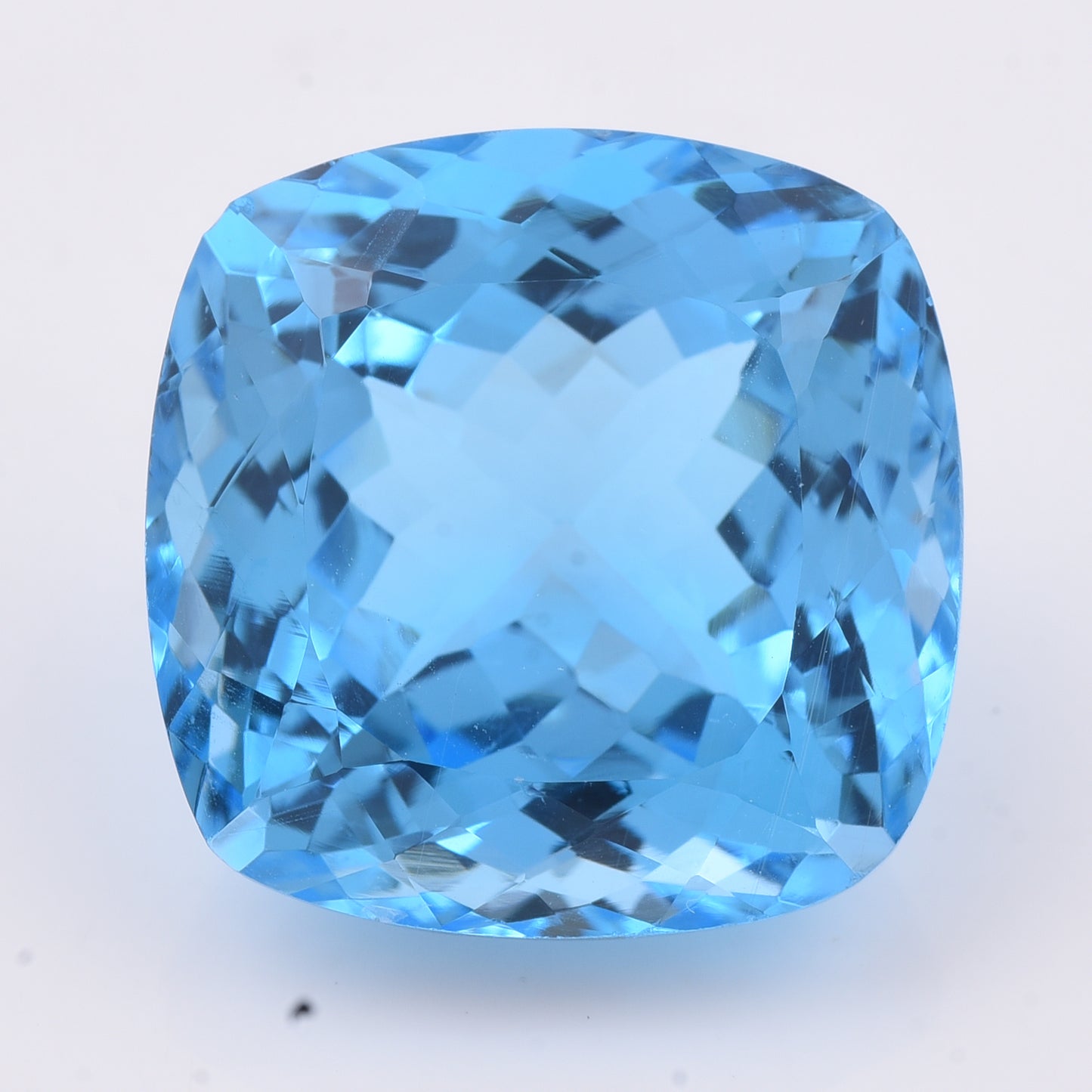 38.9 Natural Topaz Blue Topaz Cushion Mixed Cut Gemstone