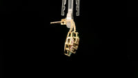 3.13 Ct Square Tourmaline 14K Gold Earrings