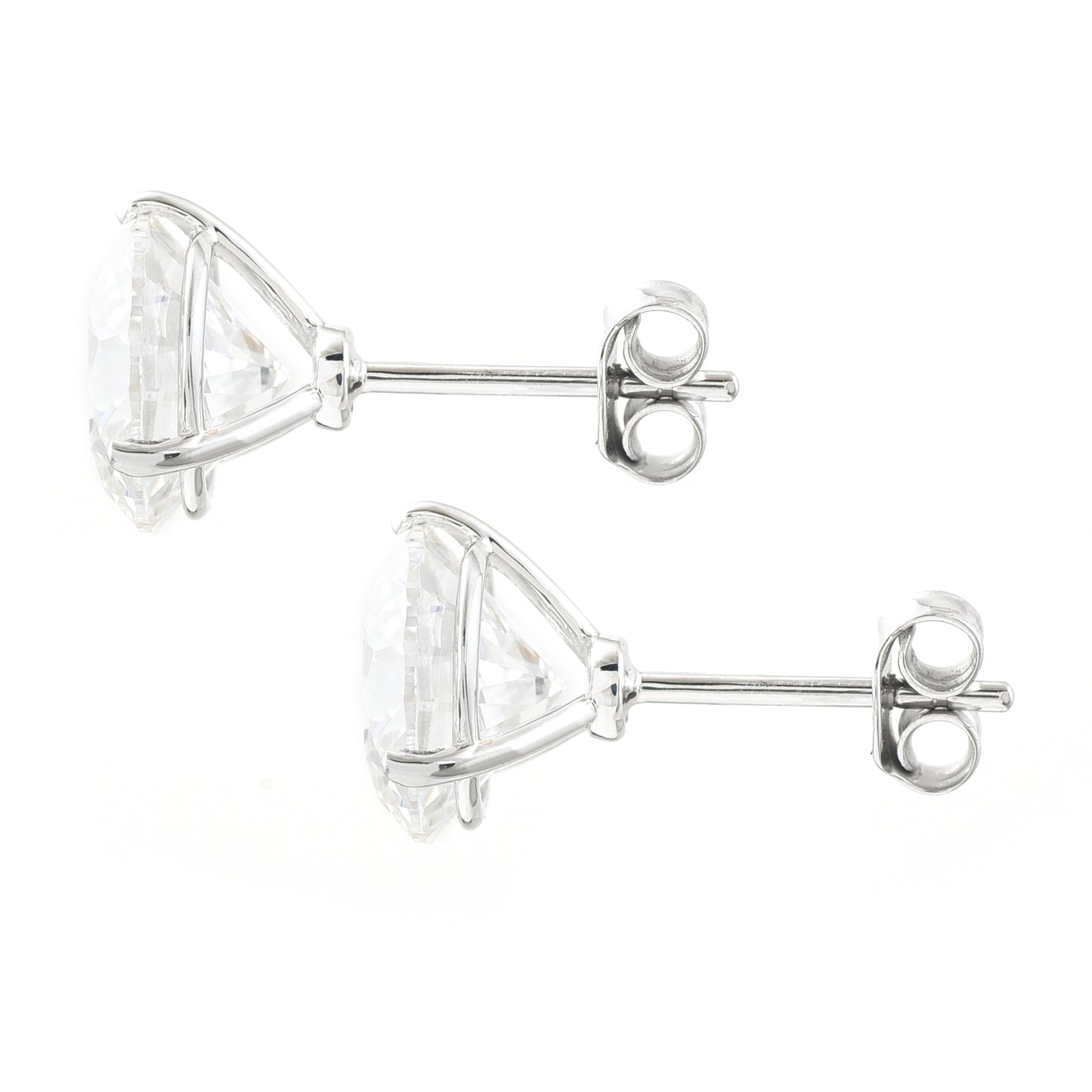 5.15 Carats Lab Grown Diamond 14K Gold Earrings