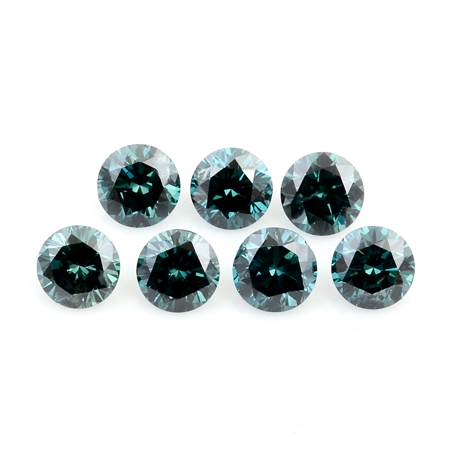 0.57 Blue Diamond Round Loose Gemstone