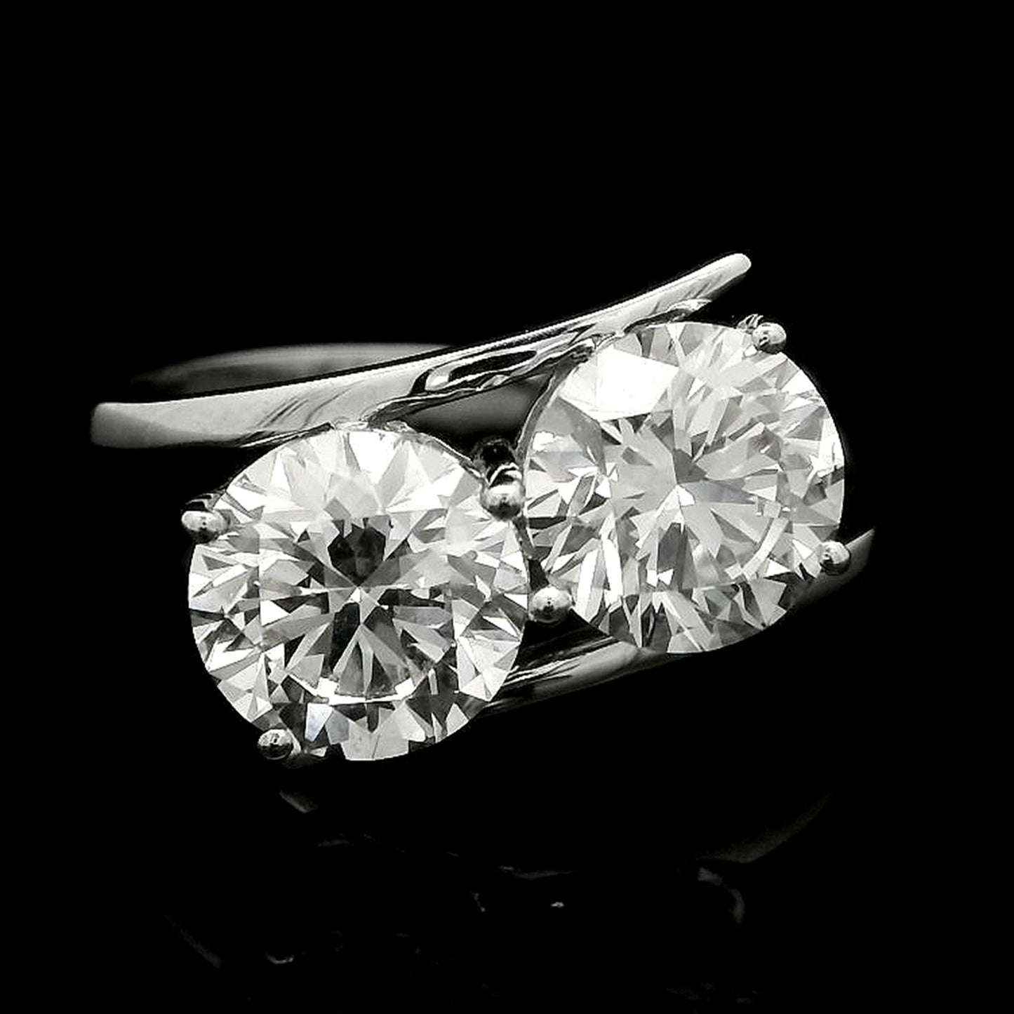 2.60 Carats Lab Grown Diamond 14K Gold Ring