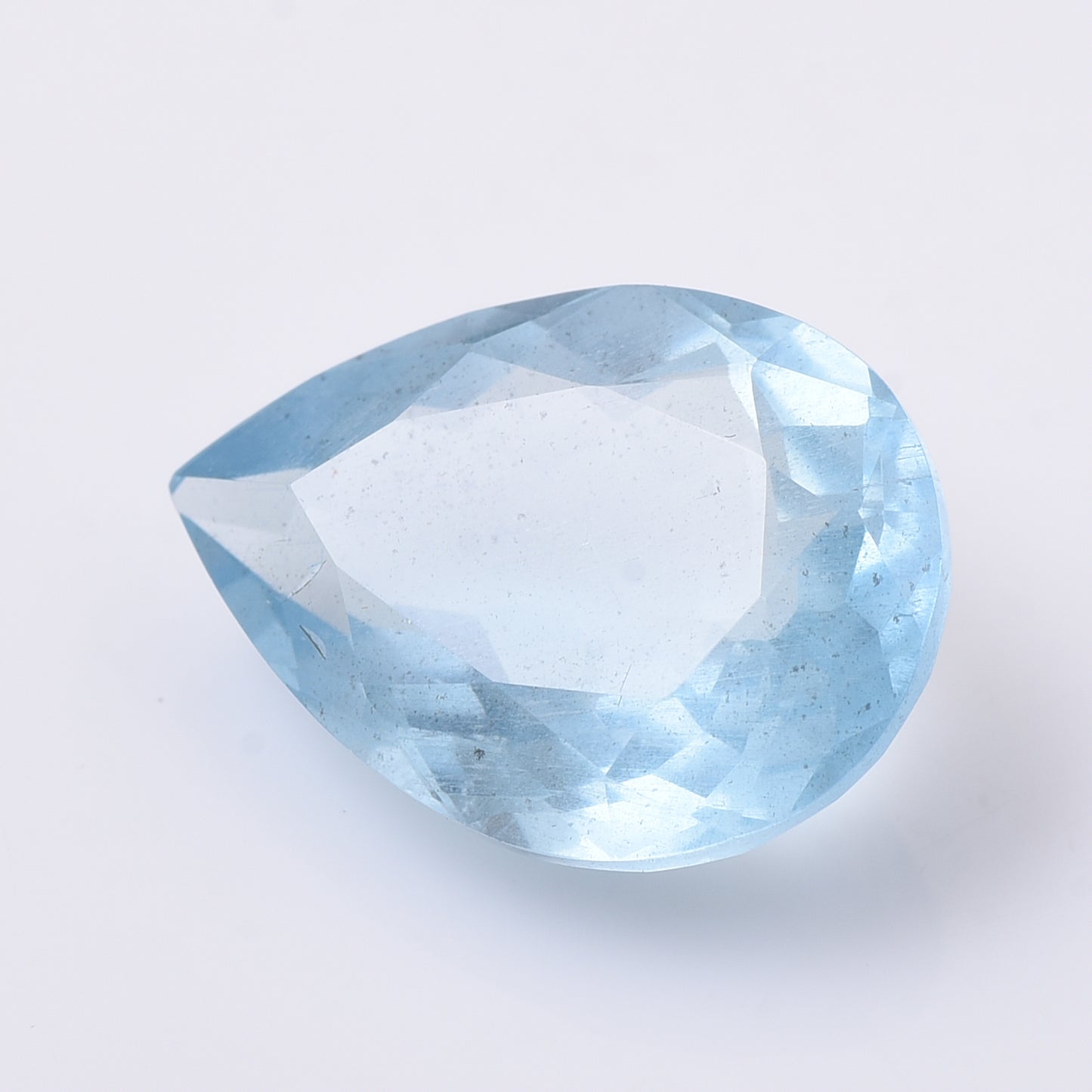 5.82 Natural Beryl Aquamarine Pear Mixed Cut Gemstone