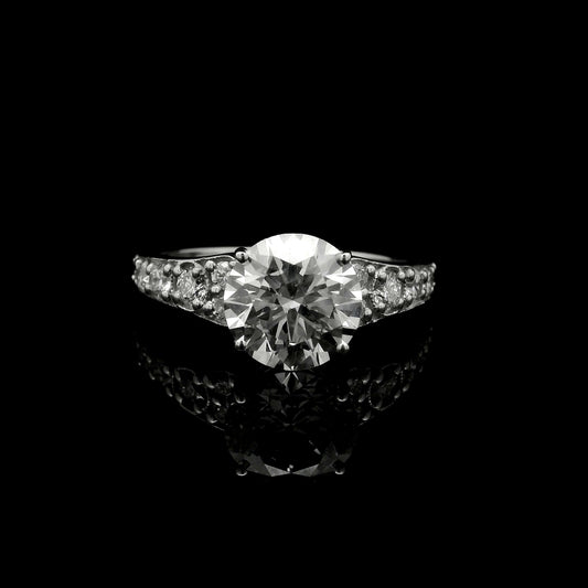 2.55 Carats Lab Grown Diamond 14K Gold Ring