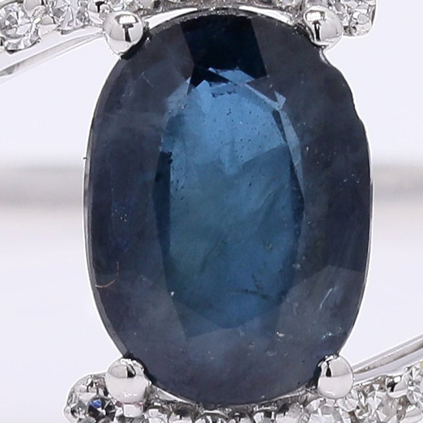 1.13 Ct Oval Mixed Cut Natural Sapphire 950 Platinum Ring