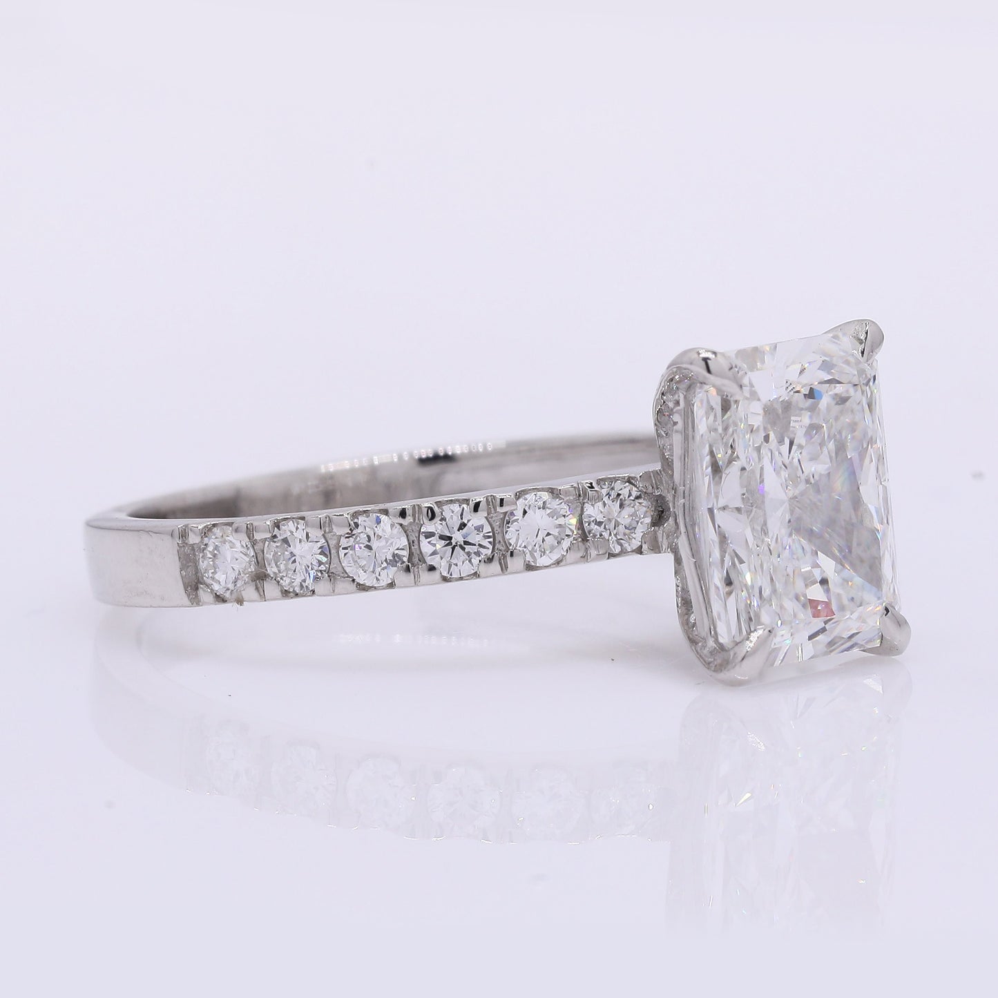 2.34 Carats Lab Grown Diamond 950 Platinum Ring